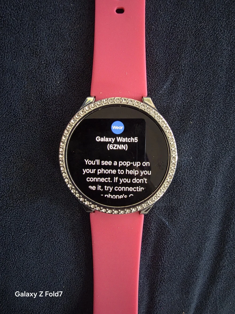 Samsung Galaxy Smartwatch with Pink Strap